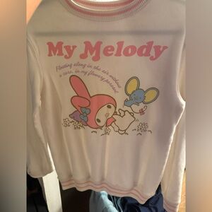 Love Tribe White and Pink Sweatshirt